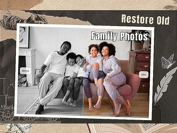 Restore Old Family Photos with Photoshop and Image Colorizer (Step by Step )