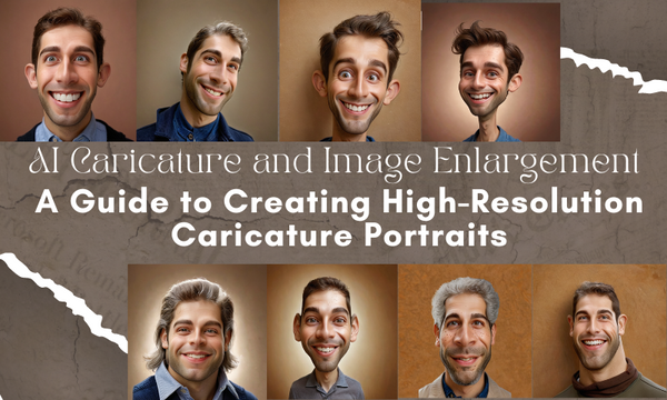 AI Caricature and Image Enlargement: A Guide to Creating High-Resolution Caricature Portraits